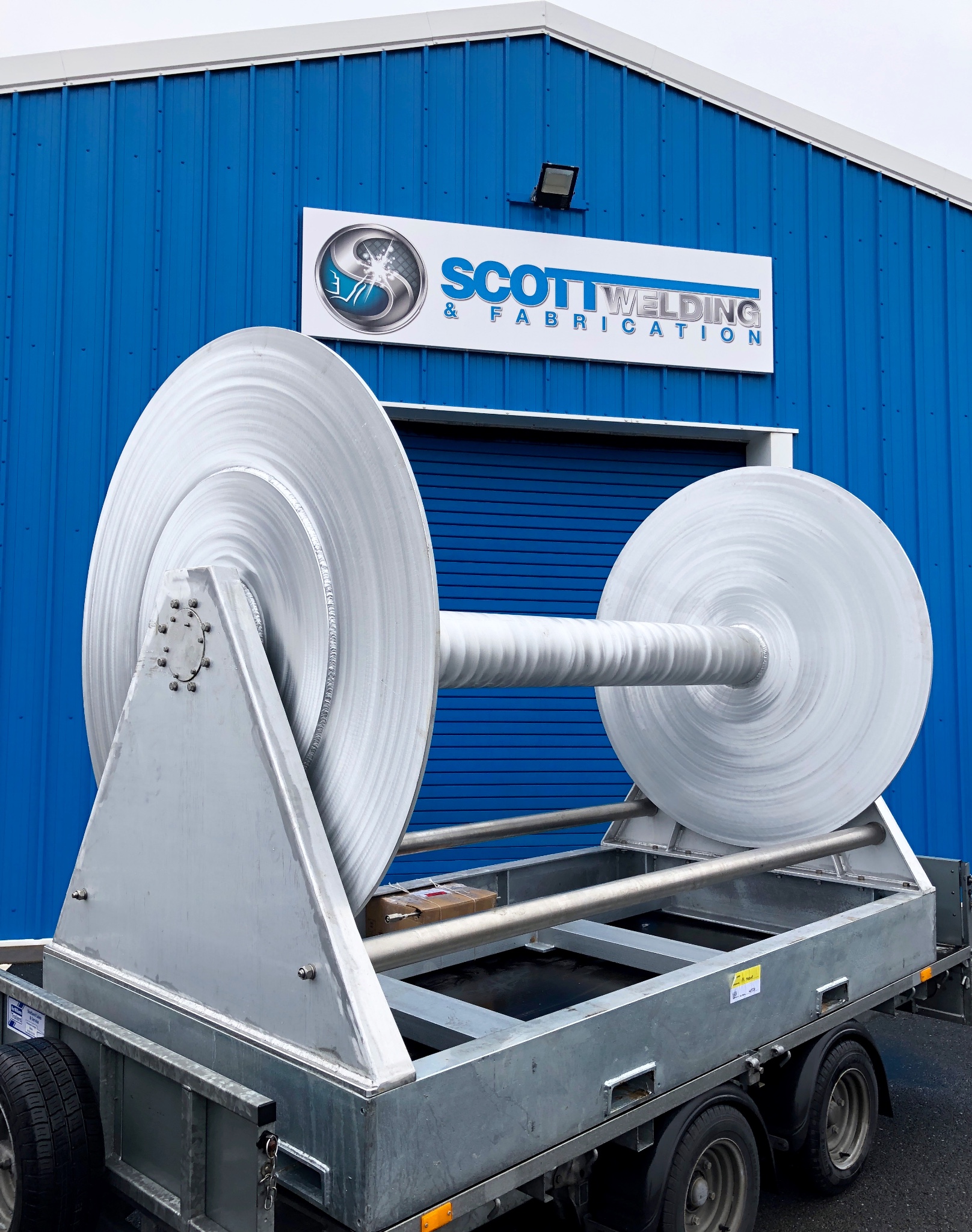 3T NET DRUM WINCH FOR NET SERVICES SHETLAND Scott Welding & Fabrication